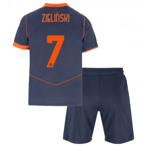 Fotbalové Dres Inter Milan Piotr Zielinski #7 Dětské Třetí Oblečení 2025-26 Krátký Rukáv (+ trenýrky)